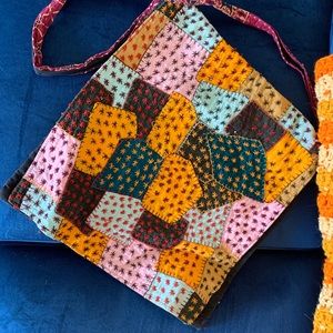 Handmade patchwork hippie bag.